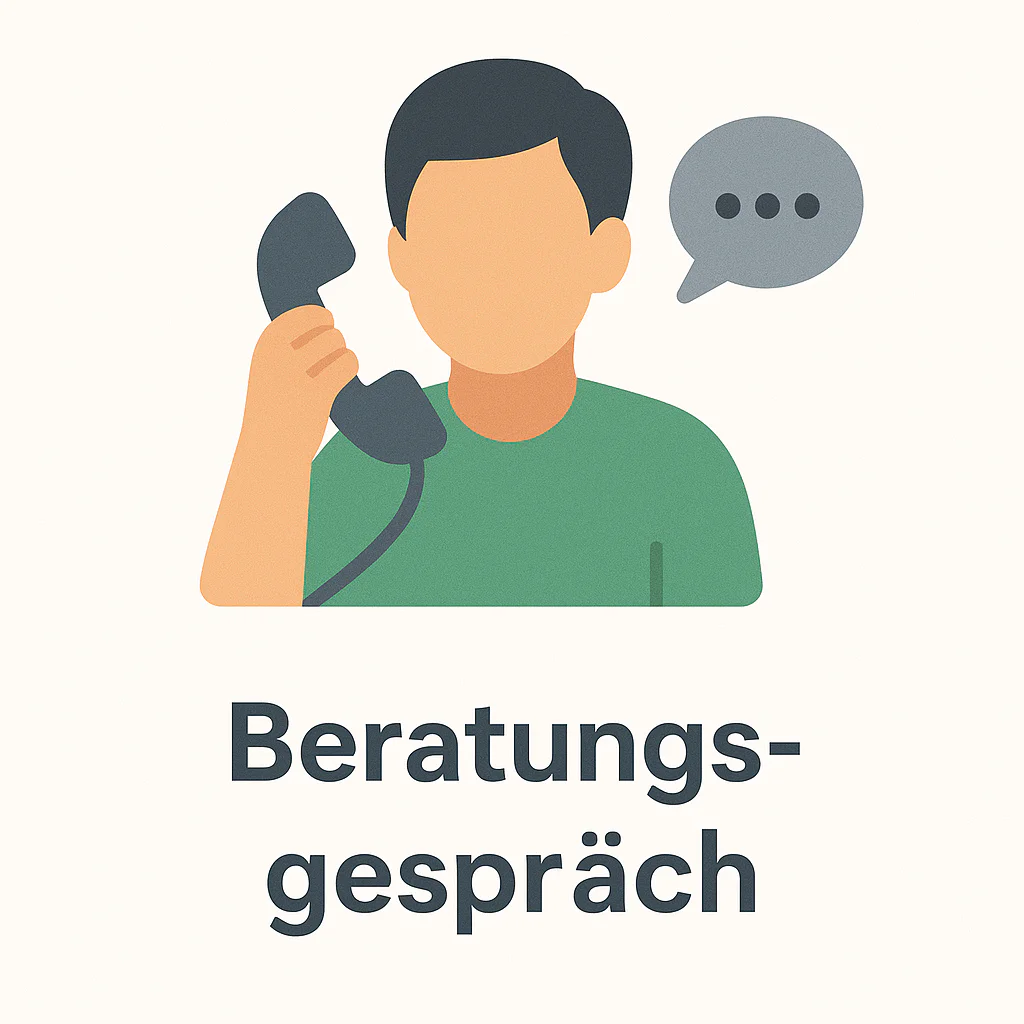 📞 Sie haben eine kurze Frage oder wünschen eine individuelle Beratung? Dann reicht ein kurzes Telefonat.